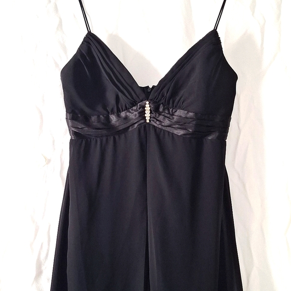 Onyx Nite Other - 3/$20--Vintage Black Neglige, Faux Diamonds, 38C